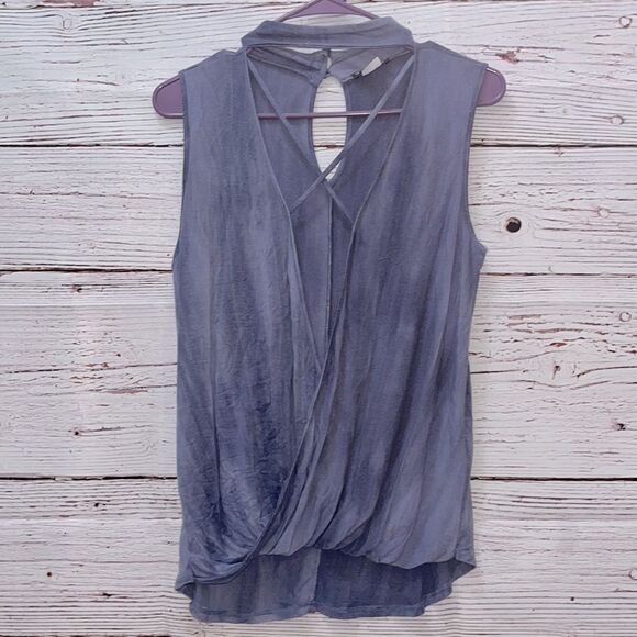 VENUS Tops - 🍁5 For $25🍁 VENUS Blue Tie Dye Choker Tank